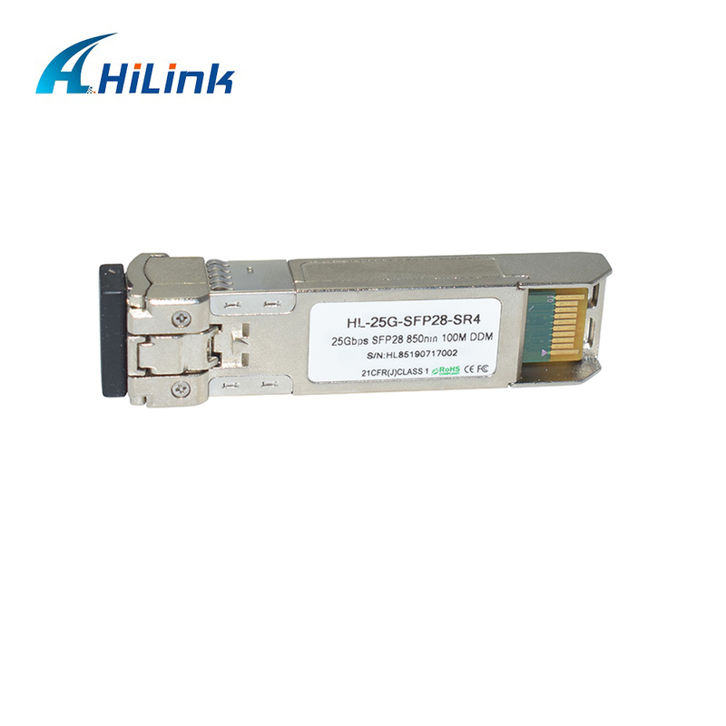 25G SFP28 SR MMF ماژول فیبر نوری 850nm 100m GBIC گیرنده نوری درجه حرارت صنعتی