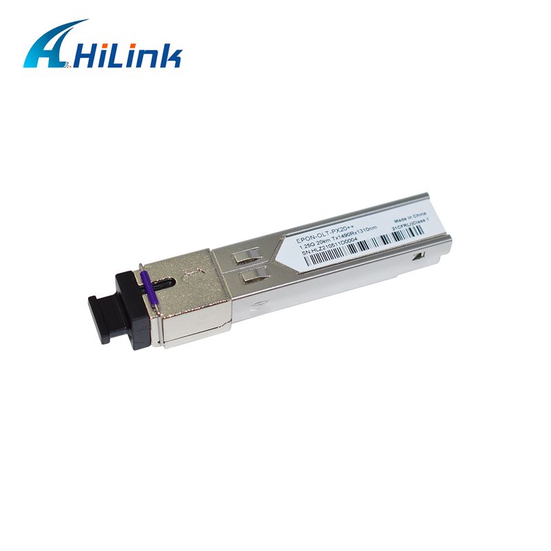 EPON OLT SFP Transceiver با PX20+ PX20++ PX20+++ برای سرعت داده 1.25Gbps و انتقال 20KM
