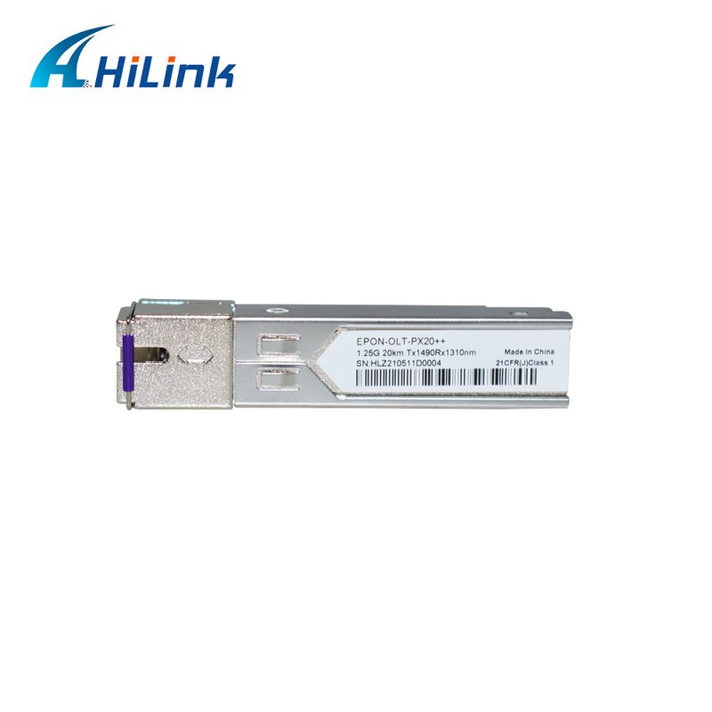 EPON OLT SFP Transceiver با PX20+ PX20++ PX20+++ برای سرعت داده 1.25Gbps و انتقال 20KM