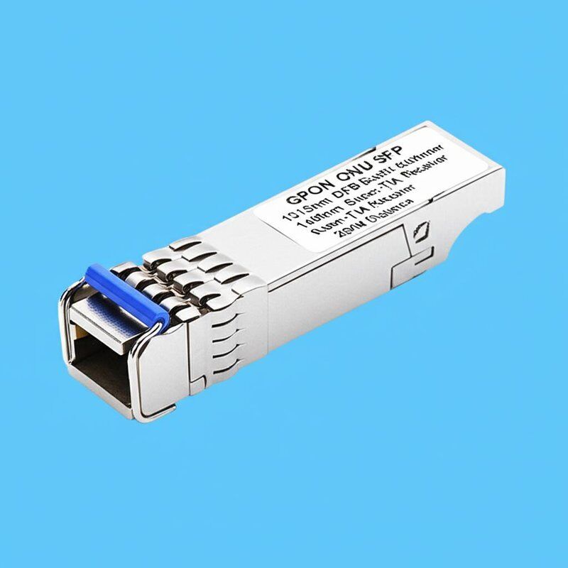 گیرنده GPON ONU SFP با فرستنده حالت انفجار DFB 1310nm و گیرنده فوق العاده TIA 1490nm برای فاصله 20KM