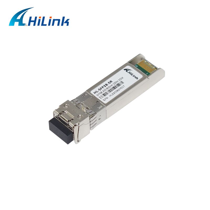 هیلینک 25G SFP28 فرستنده نوری با فاصله 100M 3 سال گارانتی و CE RoHs گواهینامه