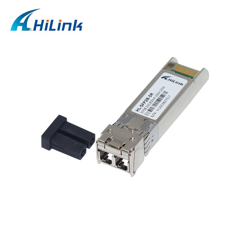 هیلینک 25G SFP28 فرستنده نوری با فاصله 100M 3 سال گارانتی و CE RoHs گواهینامه