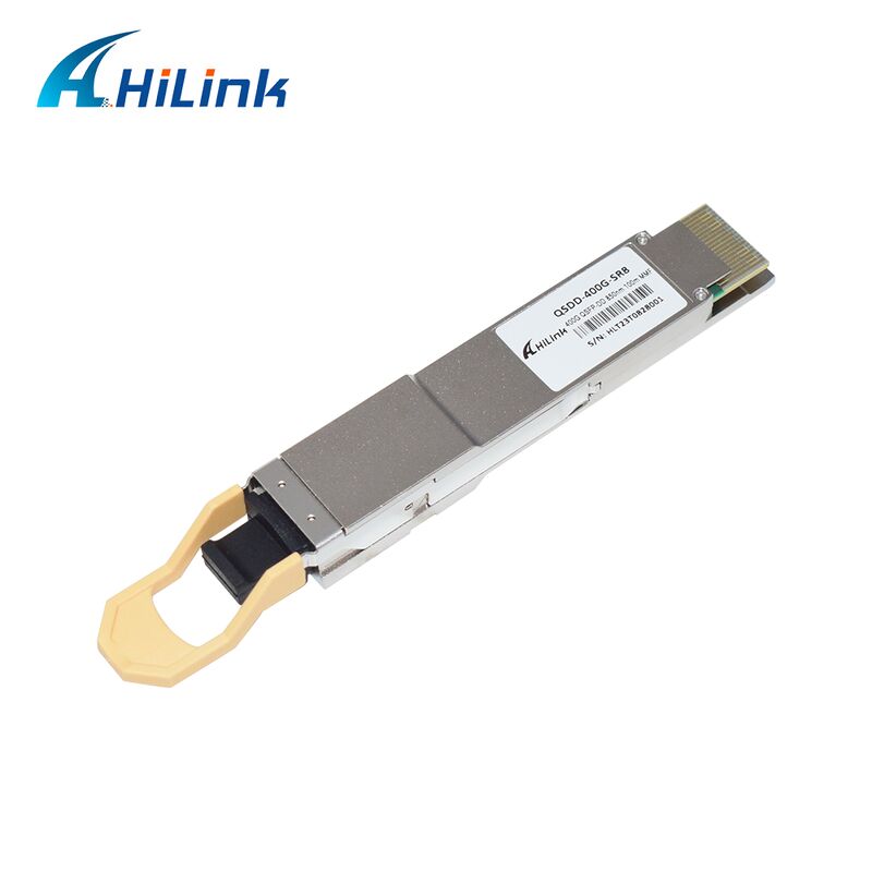 فرستنده و گیرنده نوری Hilink QSDD-400G-SR 400G QSFP56-DD SR8 با نرخ داده 400G، طول موج 850 نانومتر و مسافت 100 متر