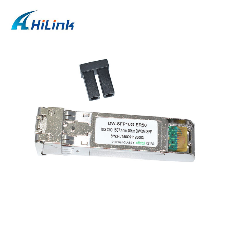 ماژول اپتیکال فرستنده و گیرنده Hilink 10Gb SFP+ DWDM SFP 100GHZ CH17~61 اختیاری 40 کیلومتر LC Duplex تجاری صنعتی