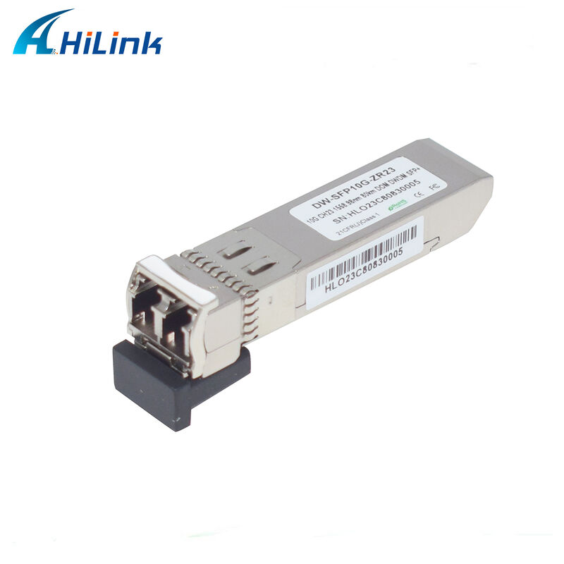 هیلینک 10Gb SFP + DWDM SFP 100GHz CH17 ~ 61 اختیاری 80km Transceiver Optical Module Duplex LC تجاری صنعتی