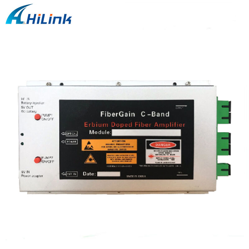 هیلینک مینی نوع EDFA 1550nm 15dBm 1 ورودی 1 خروجی CATV ساختمان مخابرات ERBIUM-DOPED FIBER AMPLIFIER