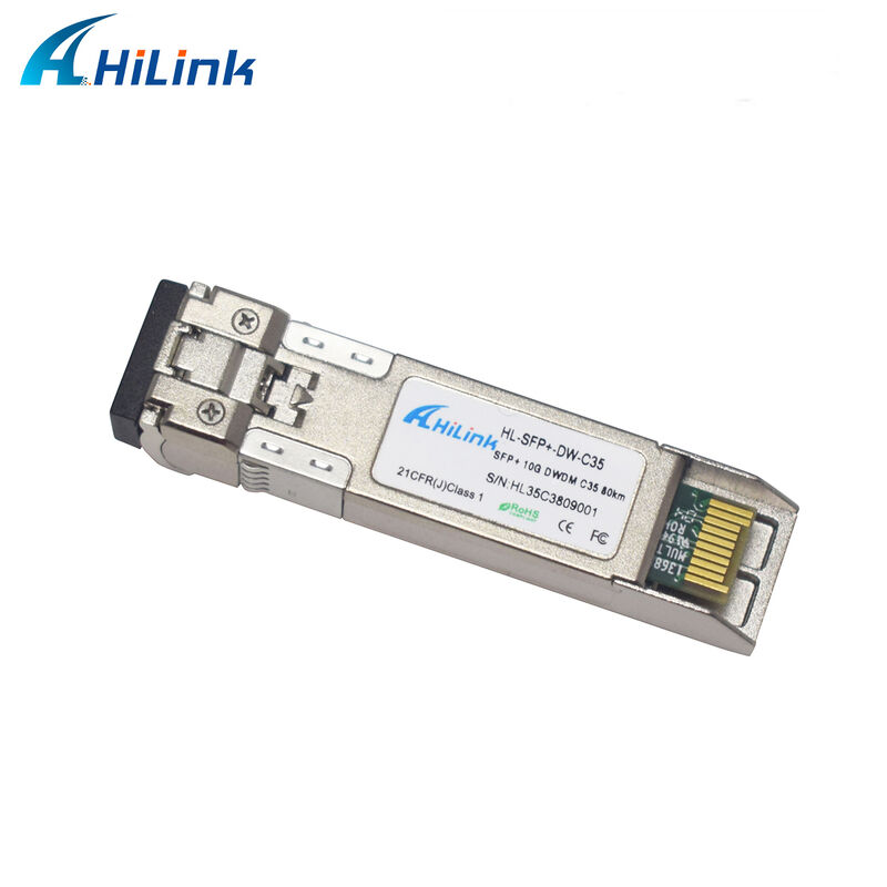 10G SFP + DWDM ترانسسیور 80km 100km CH17 ~ 61 120km CH20 ~ 55 درجه حرارت تجاری صنعتی 100GHz