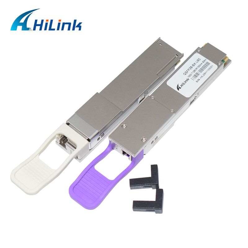 ماژول گیرنده نوری Hilink QSFP28-BX-U80/D80 100Gb/s BIDI با برد 80km برای 100G Ethernet