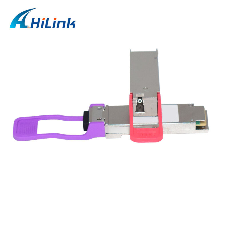 ماژول فرستنده-گیرنده نوری Hilink HL-QSFP28-100G-UD-20 100Gb/s 20km QSFP28 BIDI LR1 با کانکتور LC قابل تعویض داغ