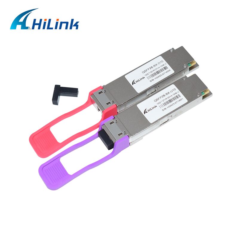 ماژول فرستنده-گیرنده نوری Hilink HL-QSFP28-100G-UD-10 100Gb/s QSFP28 LR BIDI 10km Single Lambda