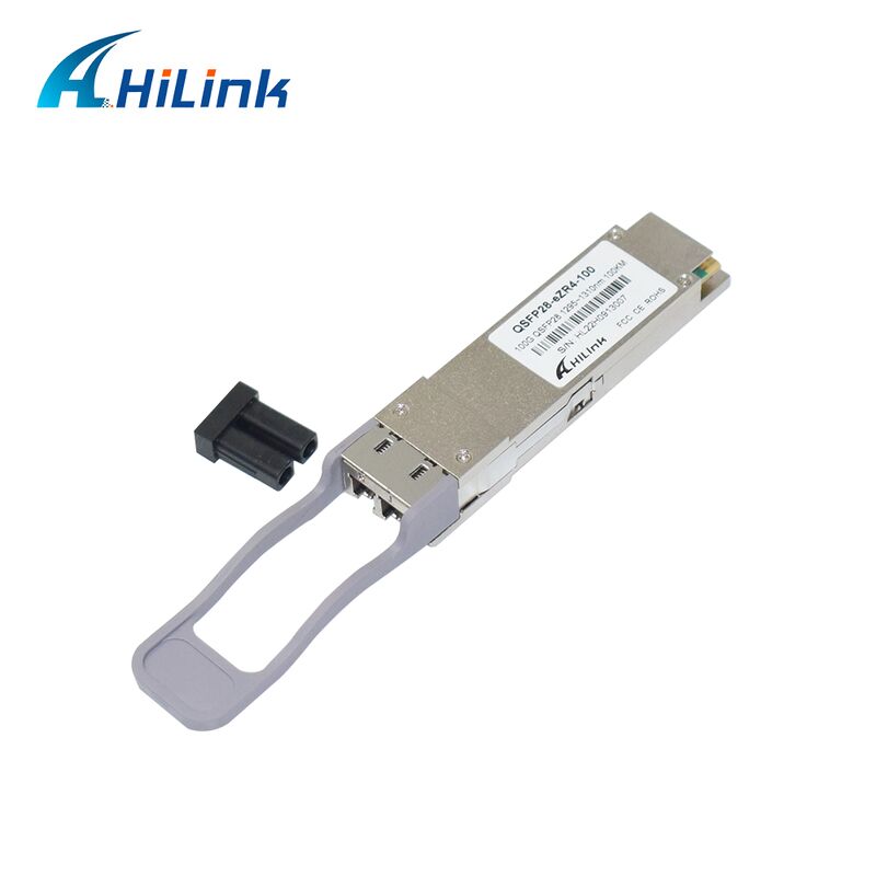 Hilink 100G QSFP28 Optical Transceiver Module with 100km Distance 100G Data Rate and ZR4+ Compliance