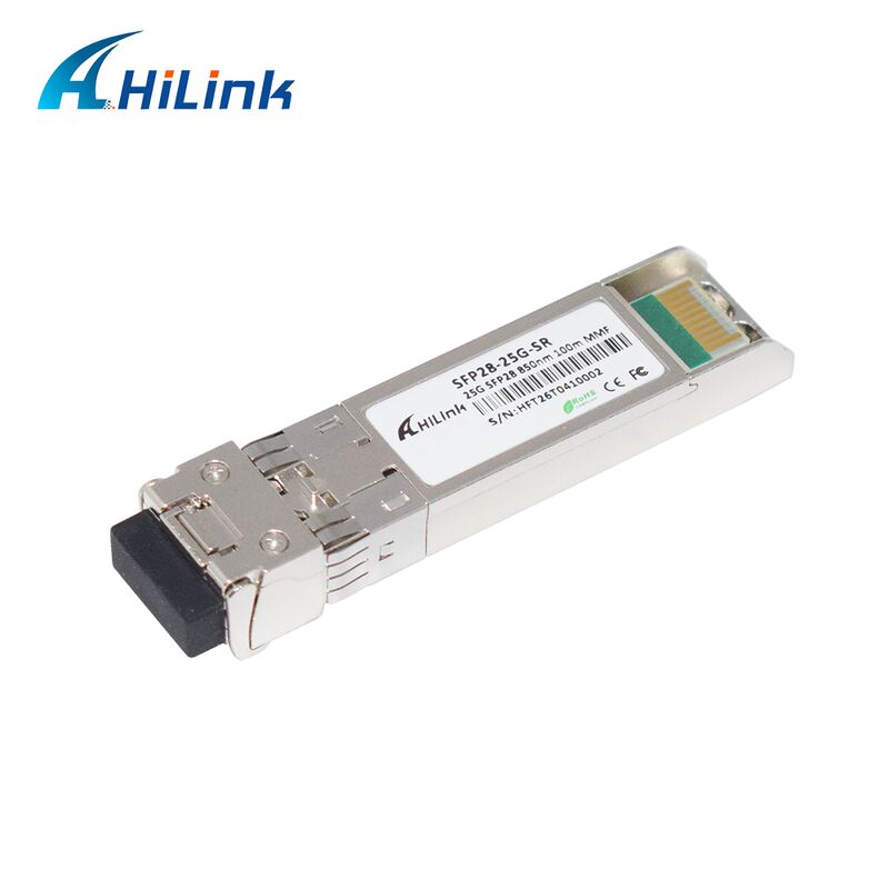 ماژول فرستنده و گیرنده 25G SFP28 SR دوگانه LC با سرعت داده 25 گیگابیت بر ثانیه، برد 100 متر و طول موج 850 نانومتر HL-SFP28-25G-SR