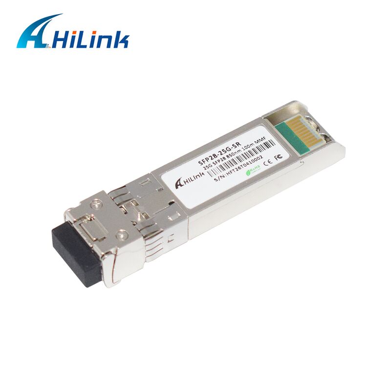 ماژول فرستنده و گیرنده 25G SFP28 SR دوگانه LC با سرعت داده 25 گیگابیت بر ثانیه، برد 100 متر و طول موج 850 نانومتر HL-SFP28-25G-SR