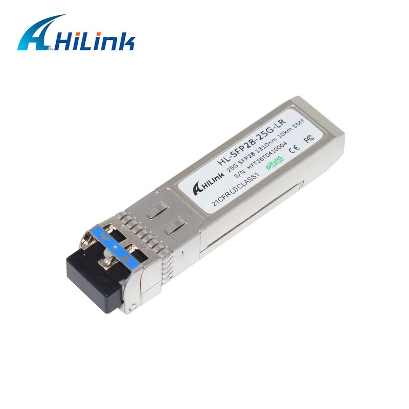 HL-SFP28-LR-10KM 25G SFP28 ترانسسیور با فاصله انتقال 10 کیلومتری، نرخ داده 25.78Gbps و مصرف انرژی کم <1.2W