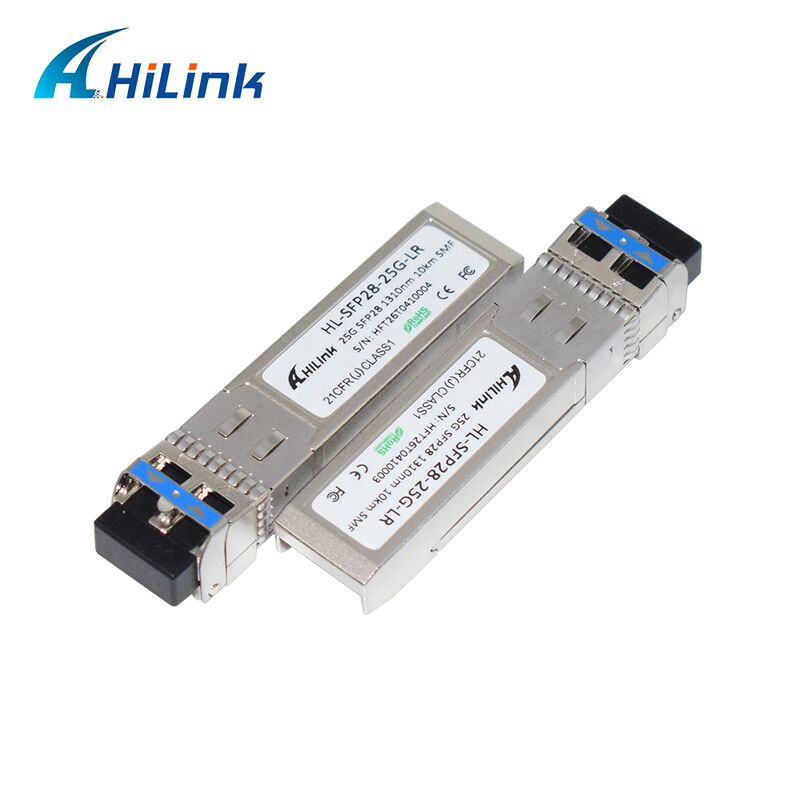 HL-SFP28-LR-10KM 25G SFP28 ترانسسیور با فاصله انتقال 10 کیلومتری، نرخ داده 25.78Gbps و مصرف انرژی کم <1.2W