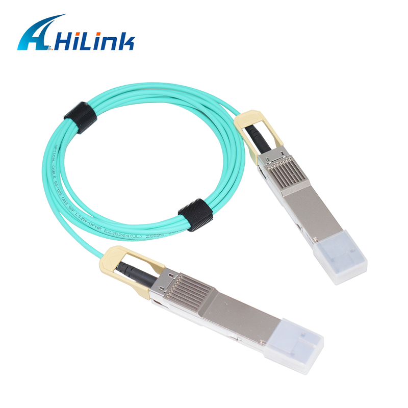Hilink 400G QSFP56-DD AOC 3M Cable with RoHS Compliance for High-Speed Data Transmission