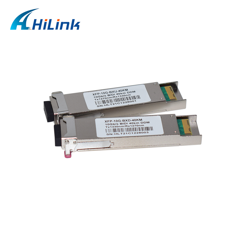 10Gb / s XFP دو طرفه گیرنده با 40km دسترسی و عملکرد DDM برای انتقال داده با سرعت بالا