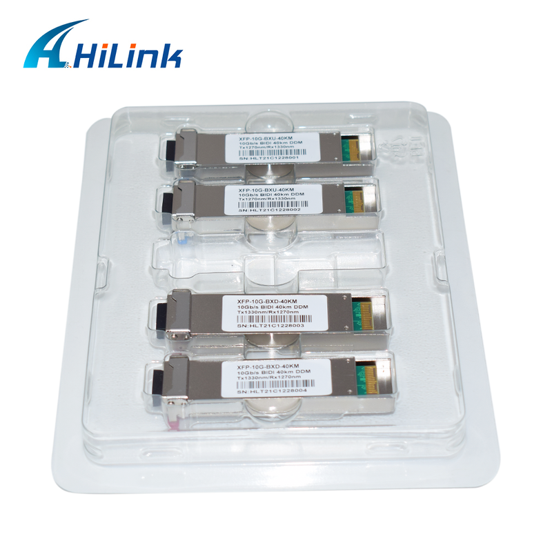 10Gb / s XFP دو طرفه گیرنده با 40km دسترسی و عملکرد DDM برای انتقال داده با سرعت بالا