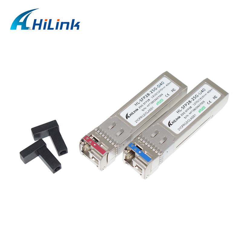 25GBASE SFP28 25G BIDI 10KM 1270/1330nm DML+PIN LC ماژول نوری گیرنده DOM