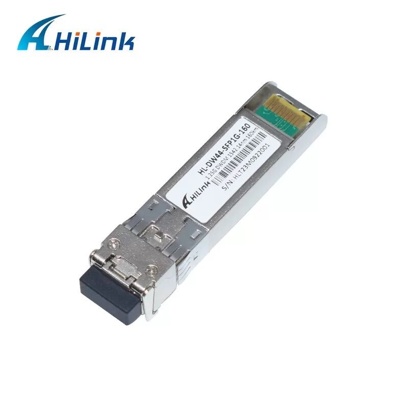 هیلینک سازگاری 1.25G DWDM SFP گیرنده نوری با اتصال LC دوگانه برای فاصله 40km / 80km / 120km / 160km