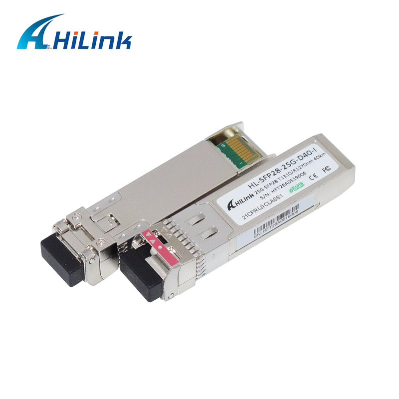 ماژول نوری صنعتی 25G BIDI 1270/1310nm 40KM APD+TIA فیبر تکی سیمپلکس LC DOM