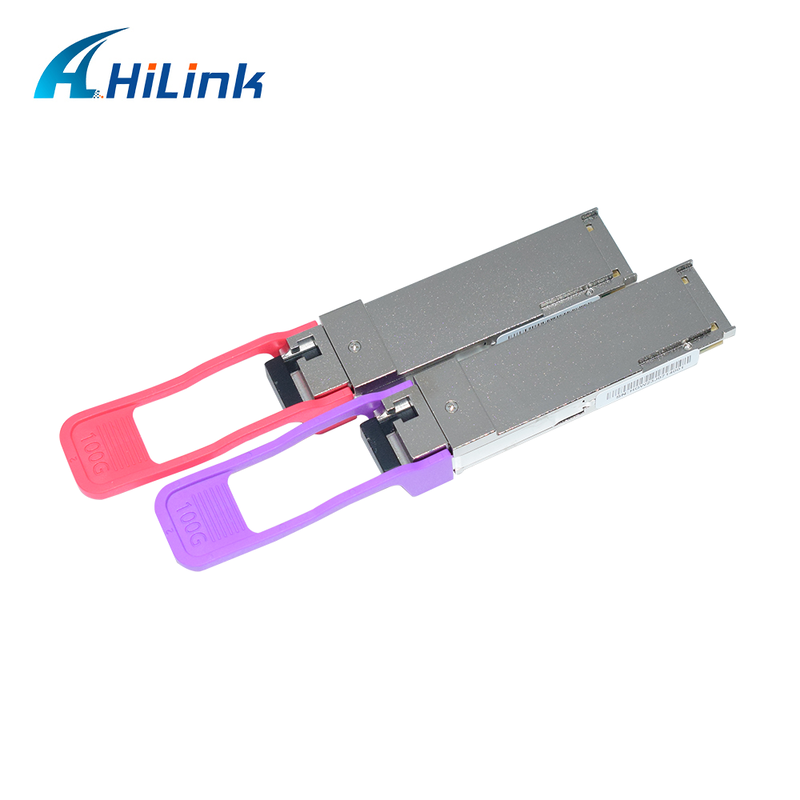 QSFP28 100G BIDI 10KM فرستنده نوری SMF Simplex LC Connector DDM 1271/1331