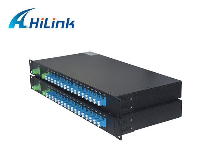 16 کانال C21-C36 فیبر دوگانه FMU 1U رک کوه، پورت LC / UPC گسترش DWDM Mux Demux