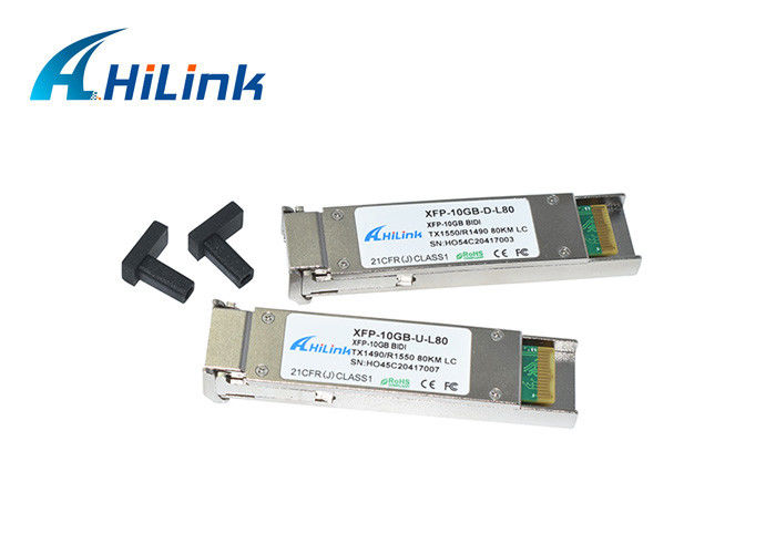 کانکتور LC تک فیبر DOM فرستنده گیرنده Hilink XFP WDM BIDI 10G SFP + 1490 1550nm