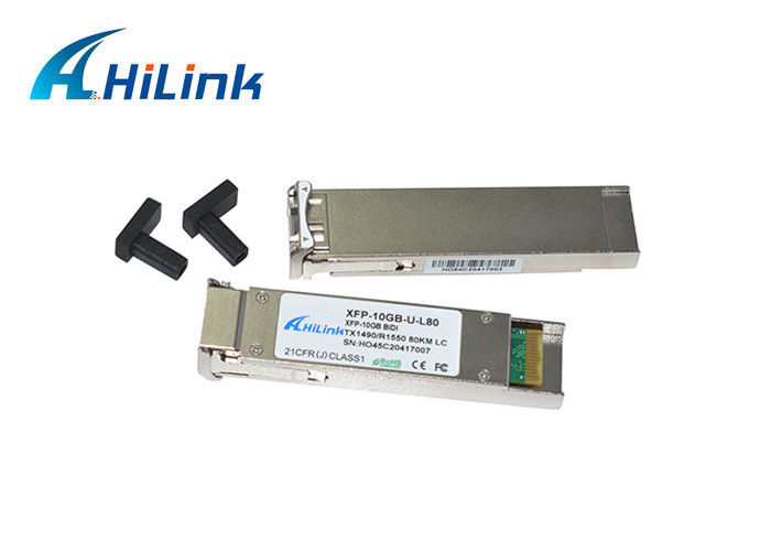 کانکتور LC تک فیبر DOM فرستنده گیرنده Hilink XFP WDM BIDI 10G SFP + 1490 1550nm