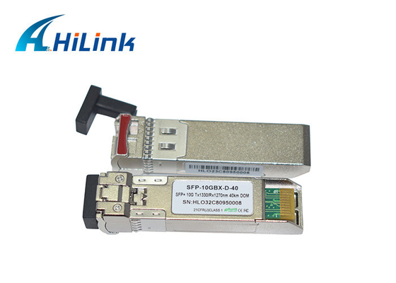 ماژول فرستنده گیرنده فیبر نوری Hilink 10G SFP+ BIDI WDM 40km با قابلیت اتصال داغ 1270nm 1330nm