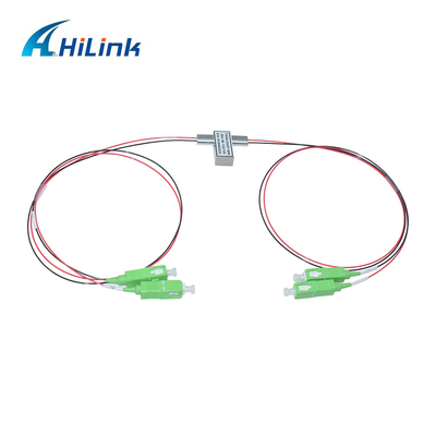 سوئیچ اپتیکال مکانیکی 2X2F تک حالت 1260-1620 نانومتری 3 ولت/5 ولت چفت کننده/غیر قفل