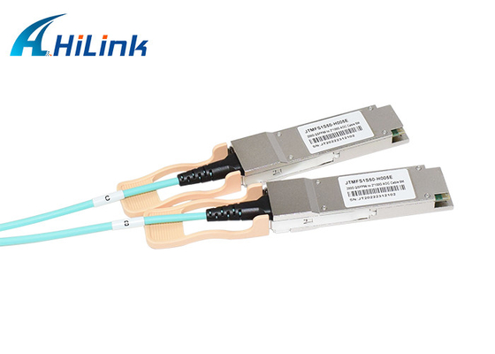 کابل نوری فعال 200G QSFP56 SR4 به 2xQSFP56 SR2 850 نانومتری 5 متر کابل AOC