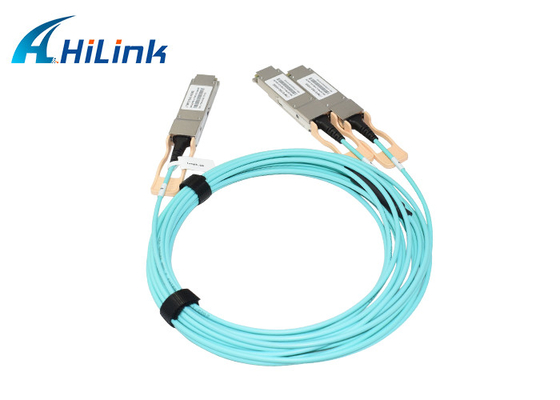 کابل اکتیو نوری QSFP AOC 200G QSFP56 به 2 X QSFP28 AOC کابل اترنت