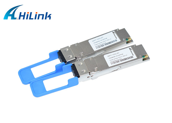 ماژول فرستنده و گیرنده نوری Duplex LC SMF 100GBASE-LR1 QSFP28 Single Lambda 1310nm 10km DOM