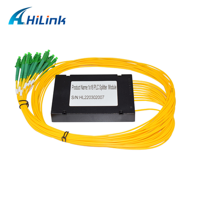 1X16 تک حالته PLC شکاف نوری جعبه ABS 3 میلی متر کابل LC / اتصالات APC