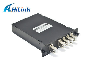 1x4 CH CWDM اپتیکال Mux Demux دوبلکس / فیبر تک ایزولاسیون فشرده طراحی شده است
