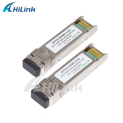 25Gbps BIDI 40KM 1270/1310nm 40KM APD LC DOM ترانسسیور 25G Ethernet Fiber Optic Transceivers