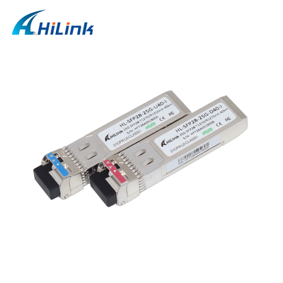 ماژول نوری صنعتی 25G BIDI 1270/1310nm 40KM APD+TIA فیبر تکی سیمپلکس LC DOM