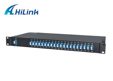40CH AAWG DWDM ماژول MUX DEMUX تک فیبر 0.7m طول C21-C60 LC / UPC اتصال