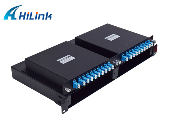 18 کانال WDM Solution CWDM MUX 1U Racks SC FC LC APC UPC PC
