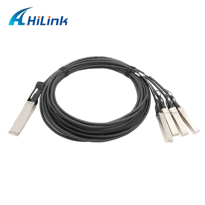 کابل مسی پسیو FCC DAC 56 گیگابیت بر ثانیه PAM4 1M 2M 3M QSFP56 به 4X50G SFP56