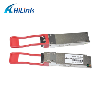 ماژول فیبر نوری فرستنده و گیرنده LC 40G QSFP 60km ER4 برای FTTX