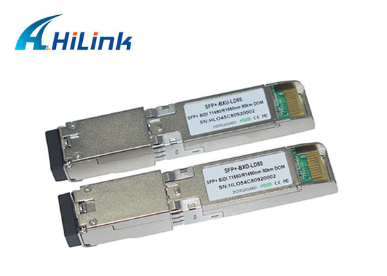 ماژول فرستنده گیرنده WDM 1550 نانومتری SFP+ 1.5W DDM 10G تک فیبر XFP LC