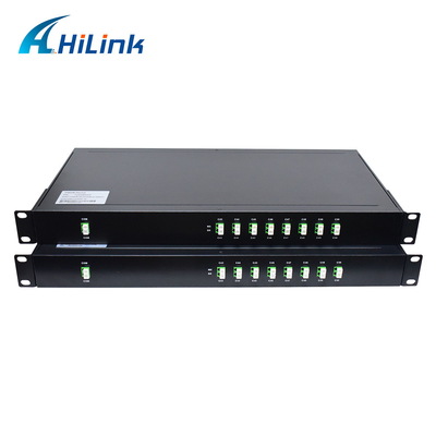 2x8ch DWDM Mux Demux Module Low PDL 19 inch 1U Rack Mounted LC APC